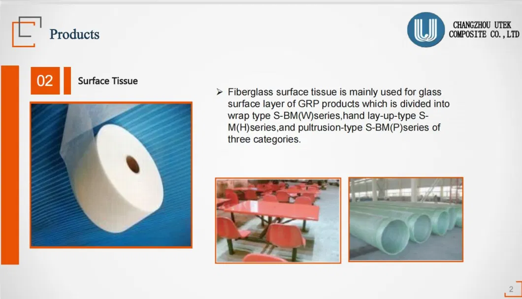 Synthetic Polyester Tissue for Filament Winding Pipes