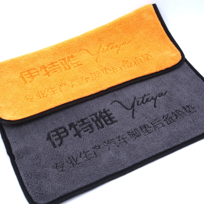 China Products/Suppliers 40X40 40X60 Cm Car Microfiber Glass Cleaning Coral Velvet Towel Kitchen Cookhouse Wash Cloth