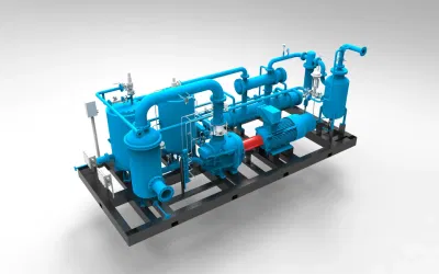  Big Size Medium Pressure Gas Gathering Screw Compressor