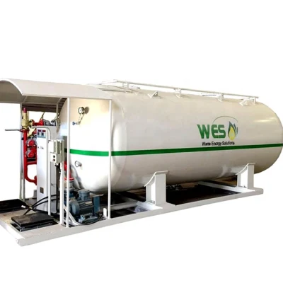  Small 2mt 5 Cubic Meters 5cbm 5000 Litres 2tons 5m3 Cooking Gas Cylinder Gas Filling Skid Station