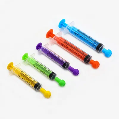  Medical Disposable Latex Free Sterile/Non-Sterile 1ml/3ml/5ml/10ml/20ml Plastic Oral Dosing Syringe with Cap