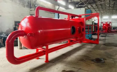  Horizontal Mud Liquid Separation Two-Phase Gas Liquid Separator Filter