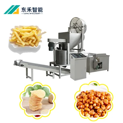  Cheapest Price Automatic Stirring Plantain Chips Deep Frying Machine Fried Chips Industrial Batch Frying Equipment for Sale