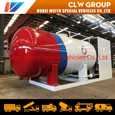 10000liters 5tons 5mt 5 Tons LPG Skid Mounted Station Auto Gas Filling Plant LPG Skid Station for Nigeria