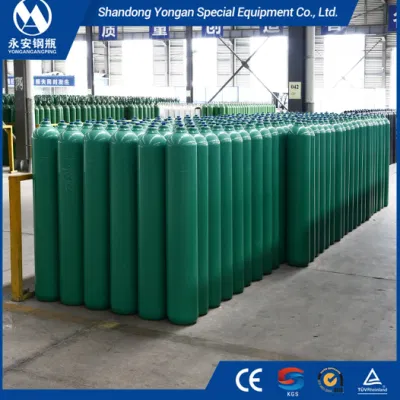 50L 200bar ISO Tped High Pressure Vessel Seamless Steel Oxygen with Cga540 Valve Gas Cylinder