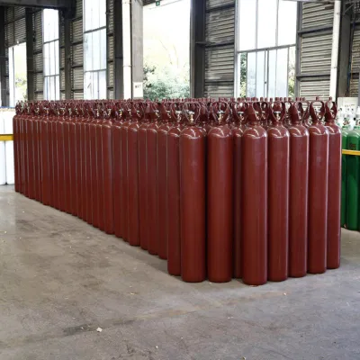 50L 200bar ISO Tped High Pressure Vessel Seamless Steel Oxygen with Cga540 Valve Gas Cylinder