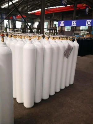 50L 200bar ISO Tped High Pressure Vessel Seamless Steel Oxygen with Cga540 Valve Gas Cylinder