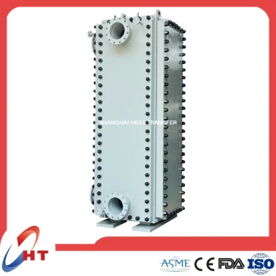  High Anti-Corrosive Bloc All Welded Plate Heat Exchanger Used for Crude Oil