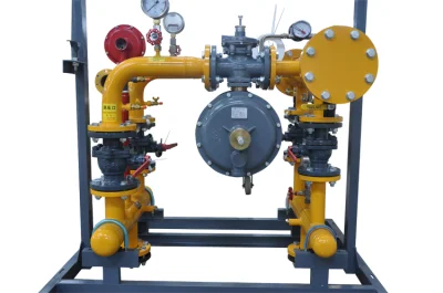 Gas Pressure Control Cabinet Unti with Regulation Metering