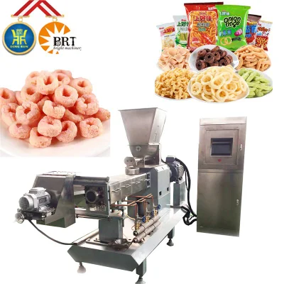  Automatic Delicious Puffed Snack Food Machinery Corn Ball Production Line Cheese Sticks Making Machine