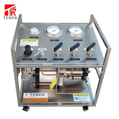  Terek Brand 10- 1200 Bar Output Pressure O2 CO2 N2 Gas Booster Pump Cylinder Filling Station