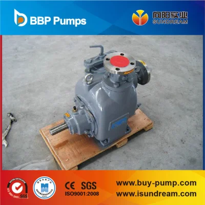  Diesel Engine Driven Self Priming Trash Pump, Mobile Trailer Pump