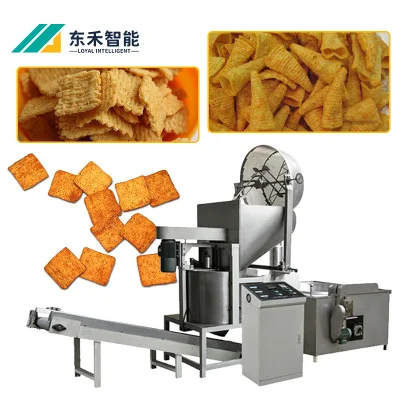 High Quality Peanut Automatic Fired Batch Fryer Machine Snack Pellet Chips Deep Gas Batch Fryer Equipment for Sale