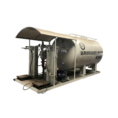  Zambia 10000 Liters 10 Cubic Meters 10m3 Mobile LPG Gas Skid Station with Two Weighting Scales