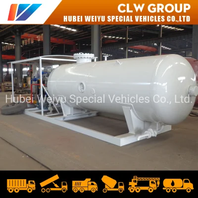 ASME 5 Cubic Meter Skid-Mounted Station Mobile LPG Cylinder Propane Butane LPG Dispenser Storage Tank Cylinder