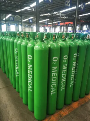 50L 200bar ISO Tped High Pressure Vessel Seamless Steel Oxygen with Cga540 Valve Gas Cylinder