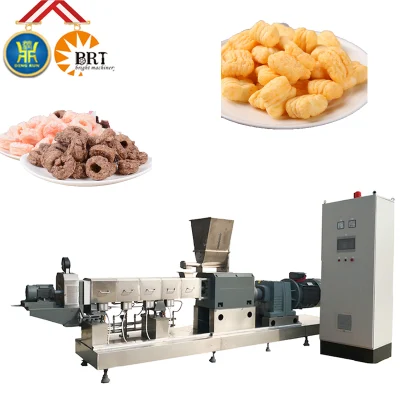  Automatic Twin Screw Dingrun Twin Screw Extruded Corn Snack Food Production Line Factory Machine
