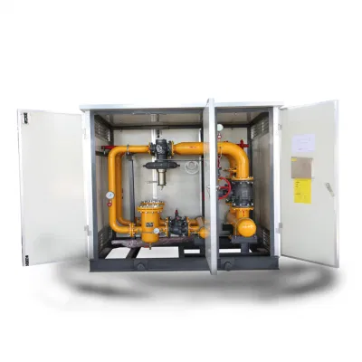 Distribution Station Natural Gas Regulating and Metering Skid