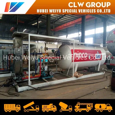 ASME 5 Cubic Meter Skid-Mounted Station Mobile LPG Cylinder Propane Butane LPG Dispenser Storage Tank Cylinder