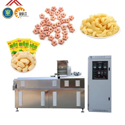  Hot Sale Puffed Corn Snack Making Equipment Corn Rings Extruder Production Line Machine