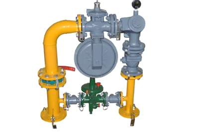 Gas Pressure Control Cabinet Unti with Regulation Metering