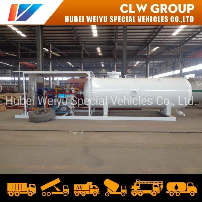 ASME 5 Cubic Meter Skid-Mounted Station Mobile LPG Cylinder Propane Butane LPG Dispenser Storage Tank Cylinder