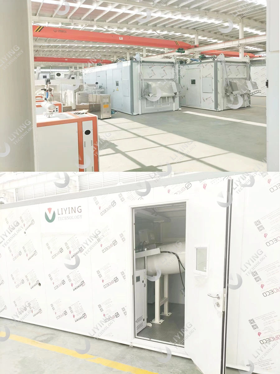 Skid-Mounted Medical Waste Microwave Treatment Equipment with Crushing System for Hospital/Clinic Disposal.