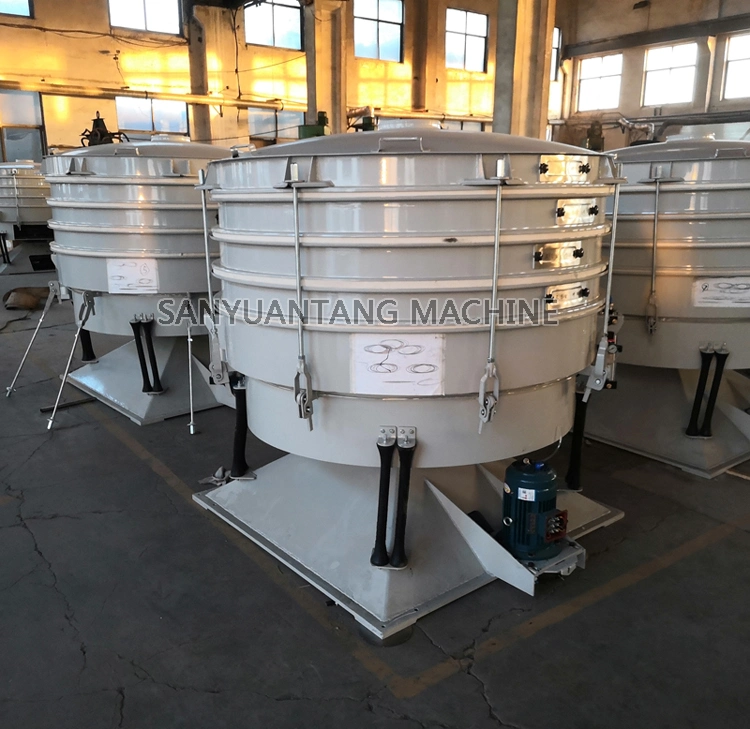 Professional Rotary Sieve Separator Sugar Round Vibrator Sieving Screen Equipment