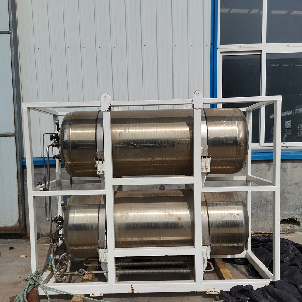 Mobile LNG Decompression Measurement Skid with Tank Gas Supply System Gas Generator Set
