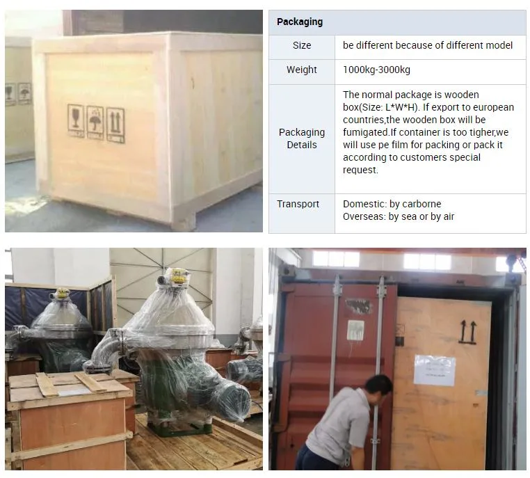 Two Phase Oil Separator/Filter Water Removal of Crude Oil with Nozzle Bowl