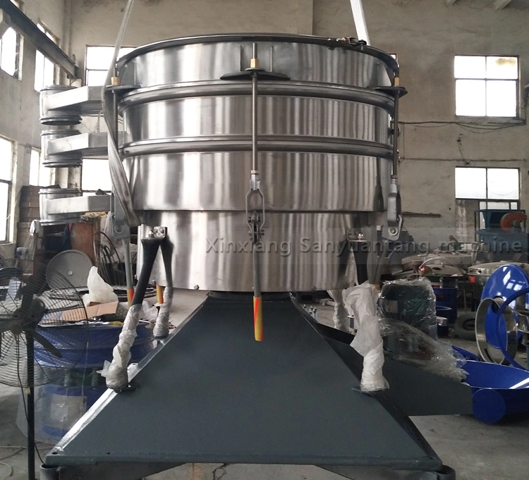 Professional Rotary Sieve Separator Sugar Round Vibrator Sieving Screen Equipment