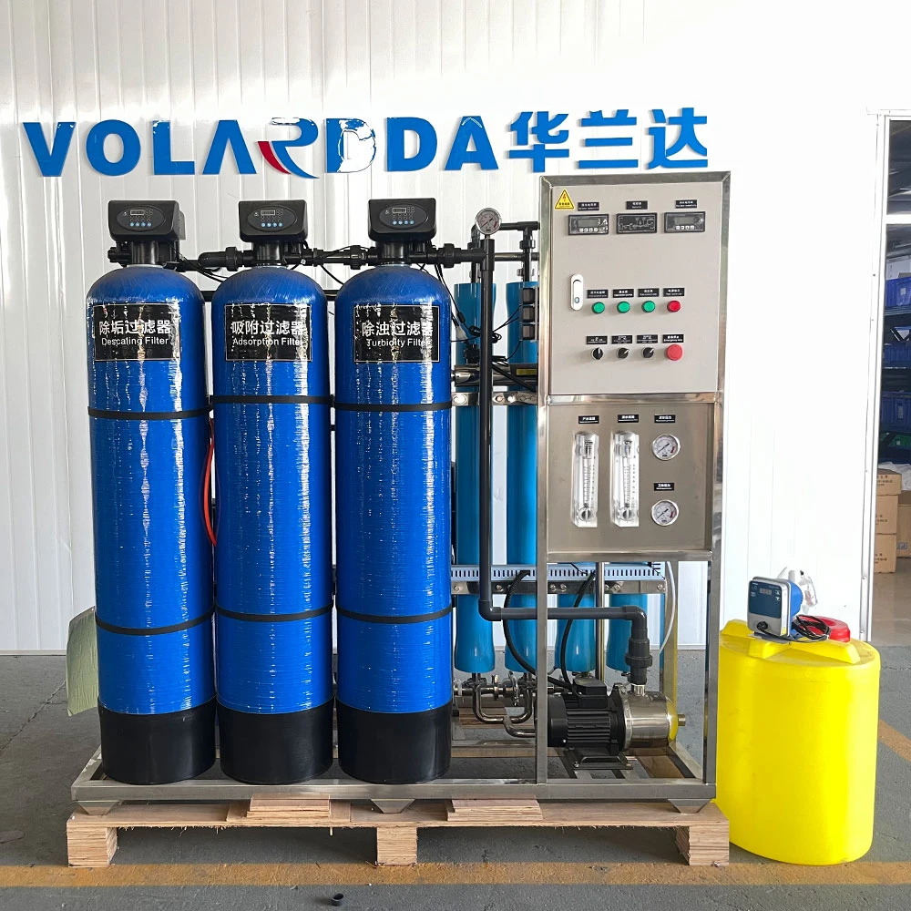 1000 Industrial Reverse Osmosis Water Treatment Plant 98% Desalination Ratio RO System Equipment Pure Water Dosing Device