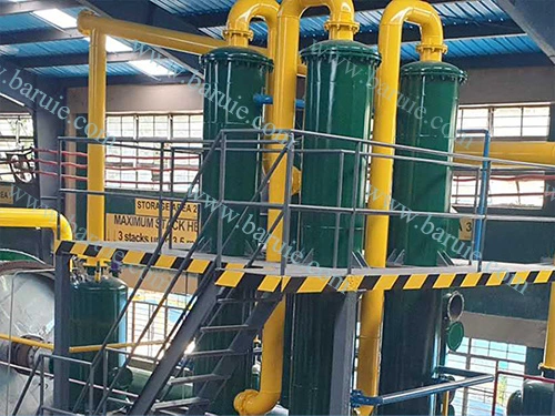 Oil Sludge Aluminum Plastic Automatic Discharging Process Tire Recycling Pyrolysis Equipment