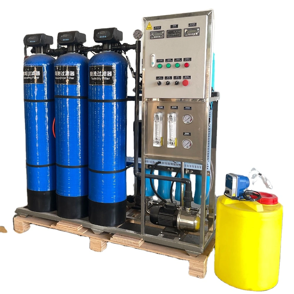 1000 Industrial Reverse Osmosis Water Treatment Plant 98% Desalination Ratio RO System Equipment Pure Water Dosing Device