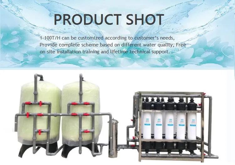 UF Water Filter System 4tph Ultra Filtration Water Treatment UF Plant for Industrial