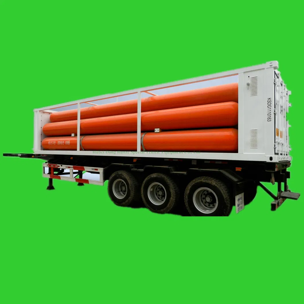 20FT 40FT Mobile Jumbo Tube Skid Hydrogen Container Semi-Trailer 20 MPa