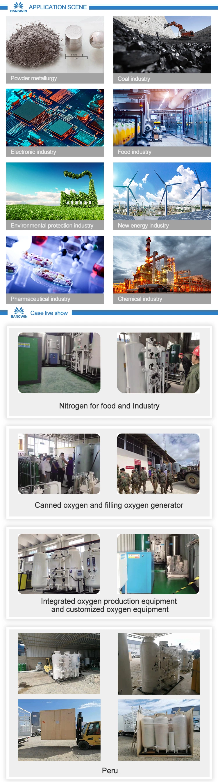 Bangwin Skid Mounted Nitrogen Generator Nitrogen Gas in Food Process Nitrogen Generator Price