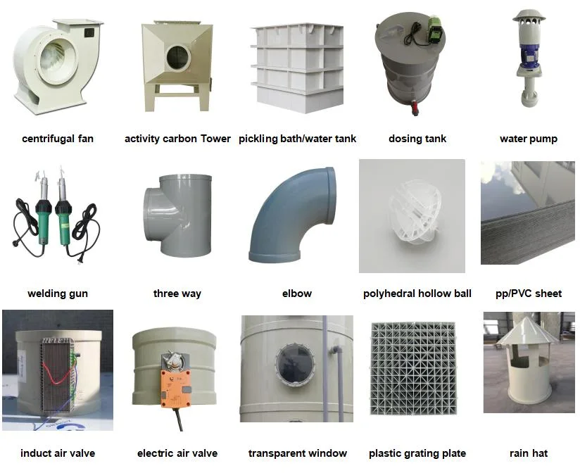 Scrubber Store Acid Fume Absorber So2 Absorption Tower Gas Sweetening Unit Industrial Emissions Gas Scrubbe