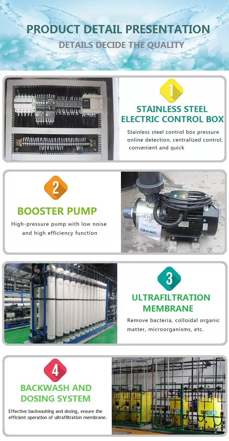 25m3/H Aquaculture Used Membrane Ultrafiltration Plant