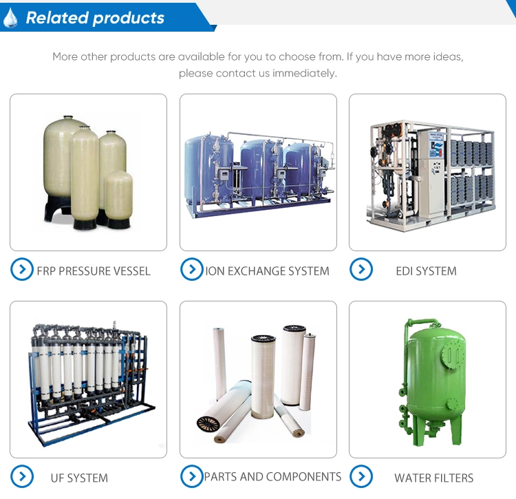 UF Water Filter System 4tph Ultra Filtration Water Treatment UF Plant for Industrial