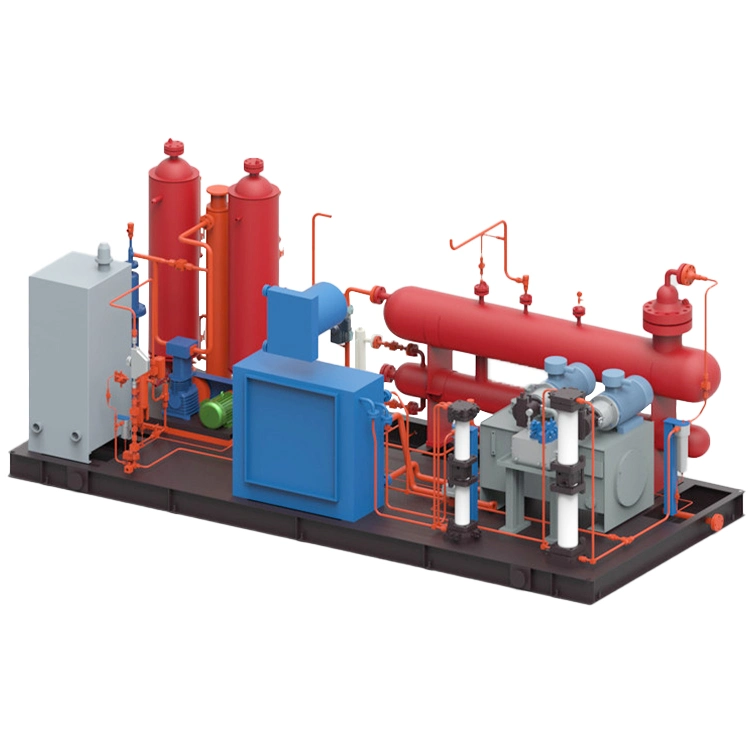 Skid Mounted Energy Saving Natural Gas Compressor with Gas Recovery Function for CNG Welhead