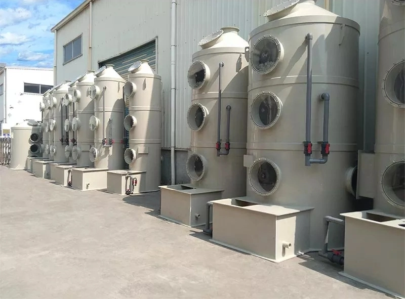 China Factory Direct Sales Industrial Desulfurization PP Acid Mist Spray Scrubber PP Polypropylene Equipment