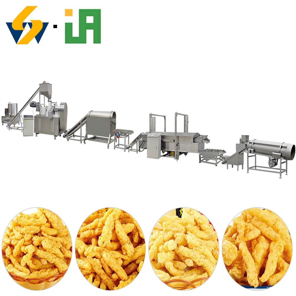 Automatic Kurkure Nik Nak Processing Line Machinery Equipment Corn Curls Cheetos Nik Naks Food Process Machines Plant