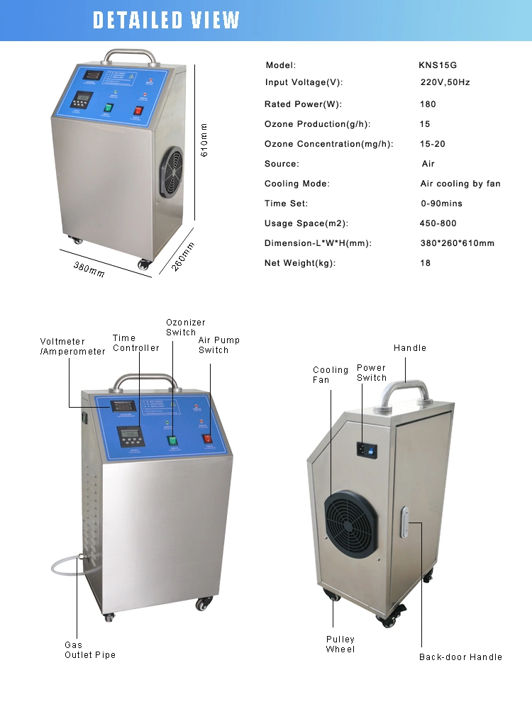 Industrial Water Treatment Machine O3 Ozone Equipment for Waste Water Treatment