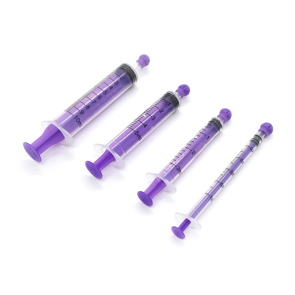 1ml 3ml 5ml 10ml Pet Liquid Feeding Medicine Dosing Plastic Enteral Oral Syringe with Protective Cap