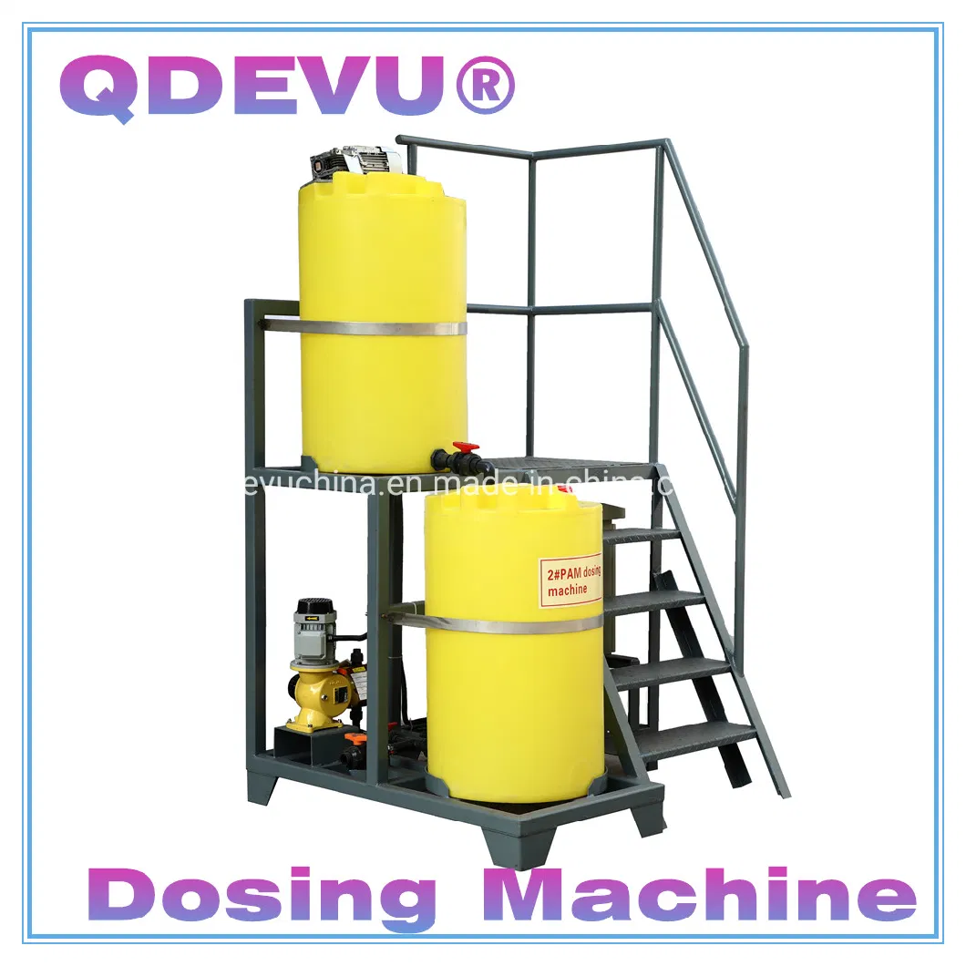Integrated Automatic Polymer Preparation Chemical Dosing Machine PAM PAC Flocculant Coagulant Aids Feeding Device in Water Treatment