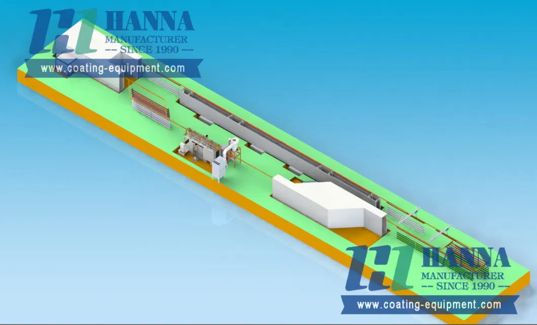 Hanna Electrostatic Powder Coating Machine/ Paint Spraying Plant/ Equipment