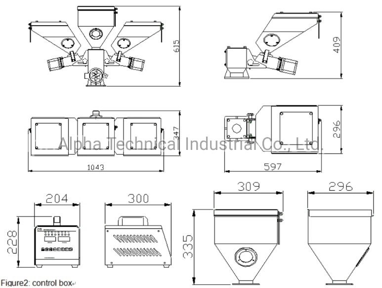 Cgb-600-4 Gravimetric Blender, Polyethylene Granules Gravimetric Blender Dosing System^