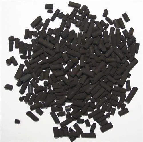 Cylindrical Extruded and Potassium Hydroxide Impregnated Pellets Active Carbon