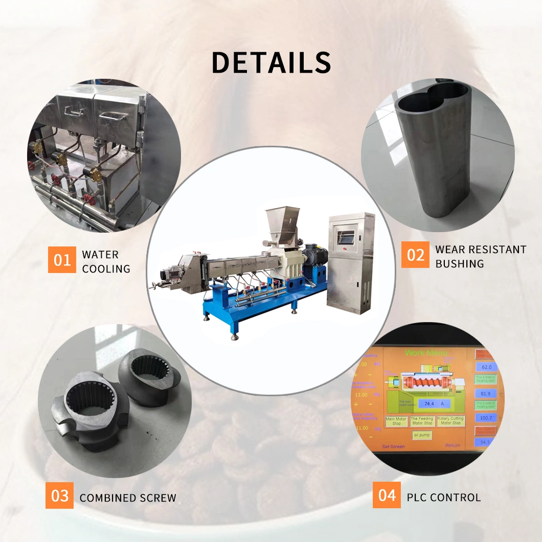 Automatic Twin Screw Dingrun Twin Screw Extruded Corn Snack Food Production Line Factory Machine